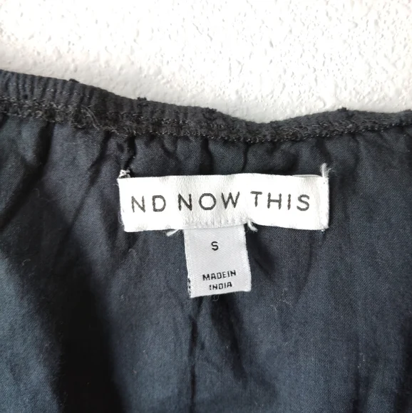 And Now This 100% Cotton Black Midi Dress - Picture 5 of 6